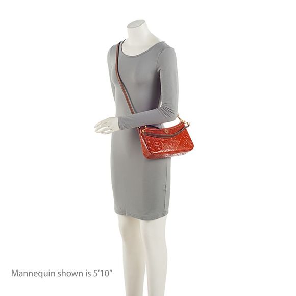 Tory Burch T Monogram Embossed Patent Leather Studio Shoulder Bag - Picture 5 of 15